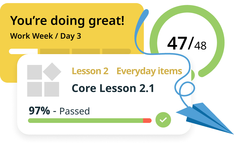 Celebrate their progress in Rosetta Stone